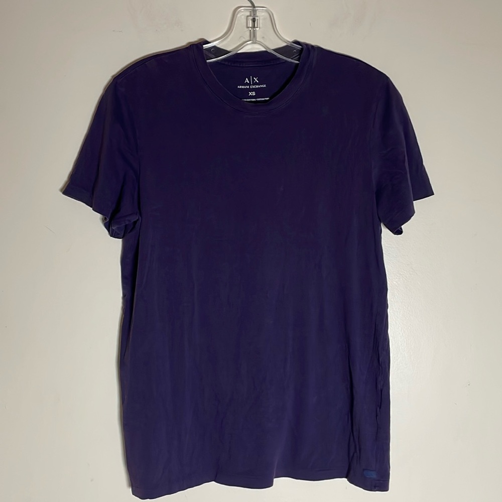 A\X Armani Exchange Men’s Purple T Shirt XS